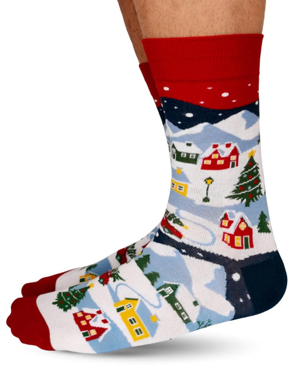 Men's Uptown Sox Socks NWT - Christmas Village Socks